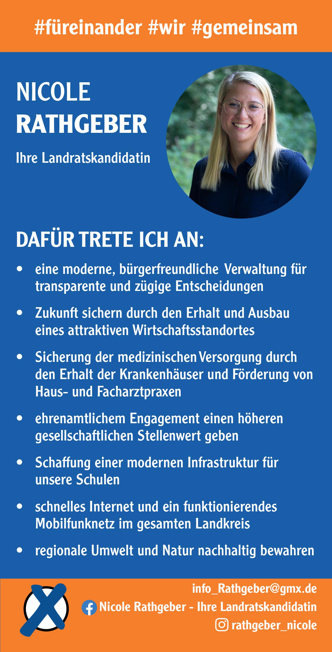 Landratswahl 2021:: Nicole Rathgeber tritt an, um die erste Landrätin im Werra-Meißner-Kreis zu werden  © C. Wenzel